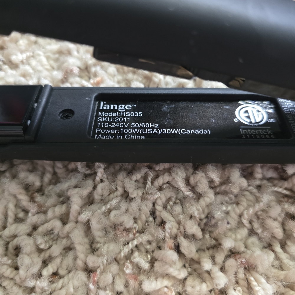 L'ange Black Ceramic Plates Hair Straightener - Picture 6 of 10